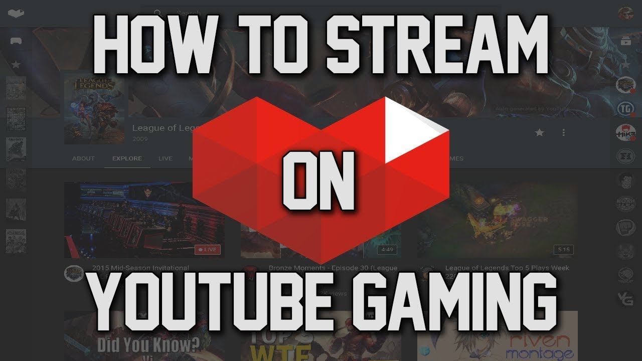 How do you livestream gaming on Youtube ? Your content will be your ticket to the top